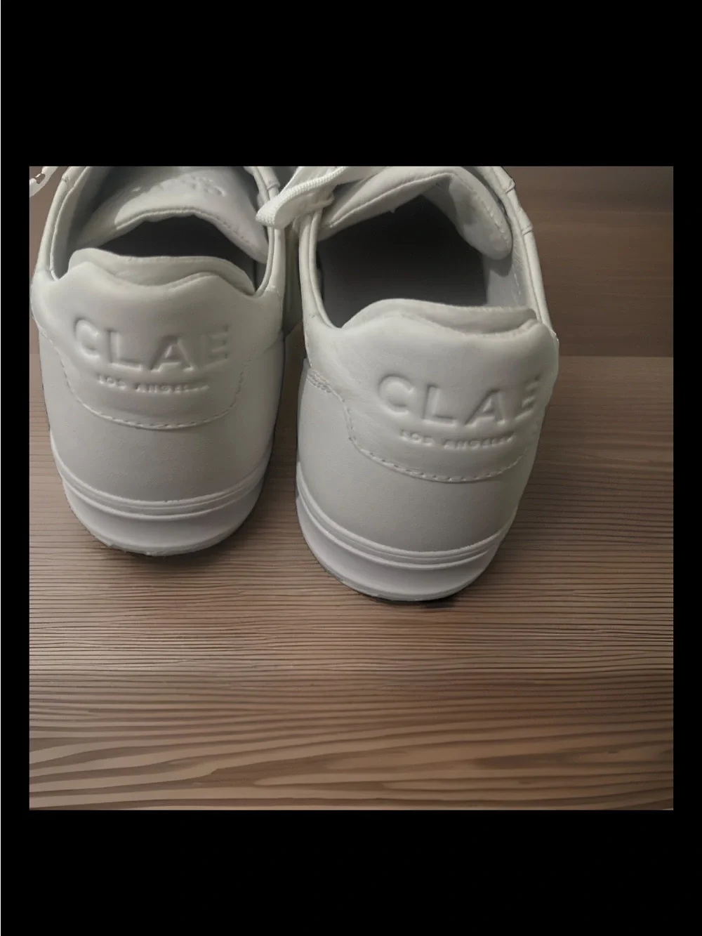 Clae Men's White Leather Sneakers